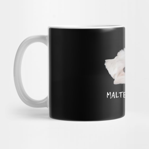 Maltese mom cute t-shirt by jachu23_pl